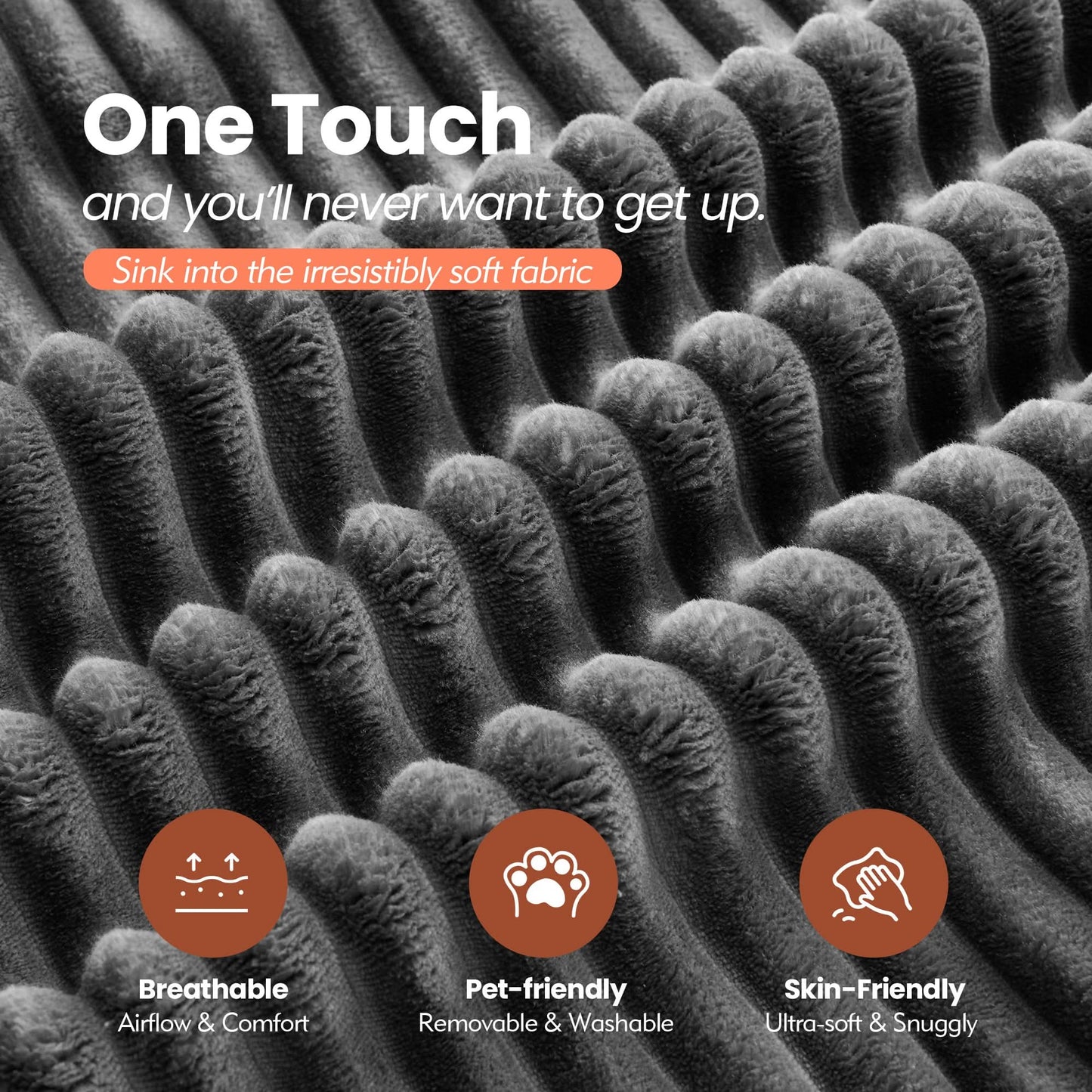 OVIOS 105" Modular Sectional Sofa with Chaise,Deep Seat Cloud Couch, Modern L-Shape