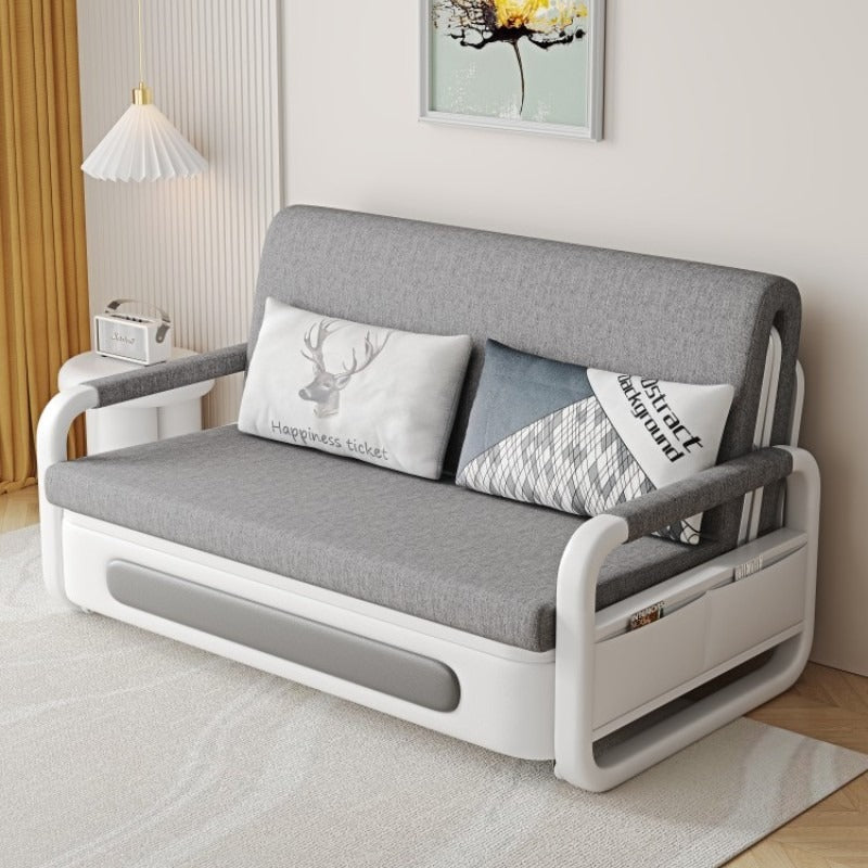 2-in-1 Multifunctional Sofa Bed w/ Adjustable Backrest & Storage