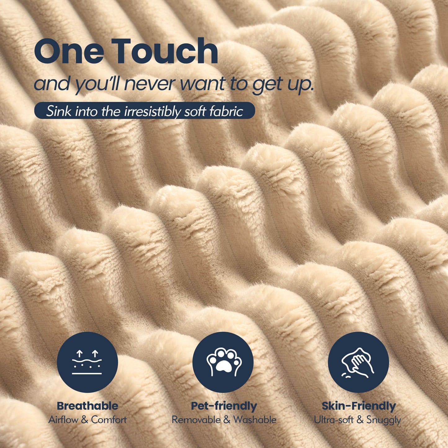 OVIOS 105" Modular Sectional Sofa with Chaise,Deep Seat Cloud Couch, Modern L-Shape