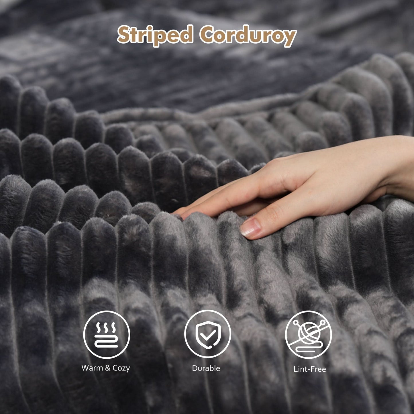 OVIOS Modular Cloud Sofa with Memory Foam, U-Shaped Chaise, Corduroy Upholstery - No Assembly Needed